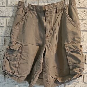 Men's Casual Brown Cargo Shorts